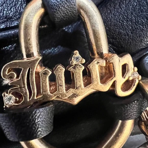 Juicy Couture Black and Gold Hobo Bag with Soft Leather - Picture 2 of 15